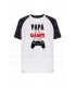 Camiseta Contrast "Papá Gamer"