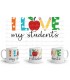 Taza "I love my students" + nombre